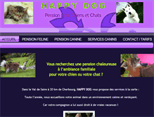 Tablet Screenshot of happydog-pension.com